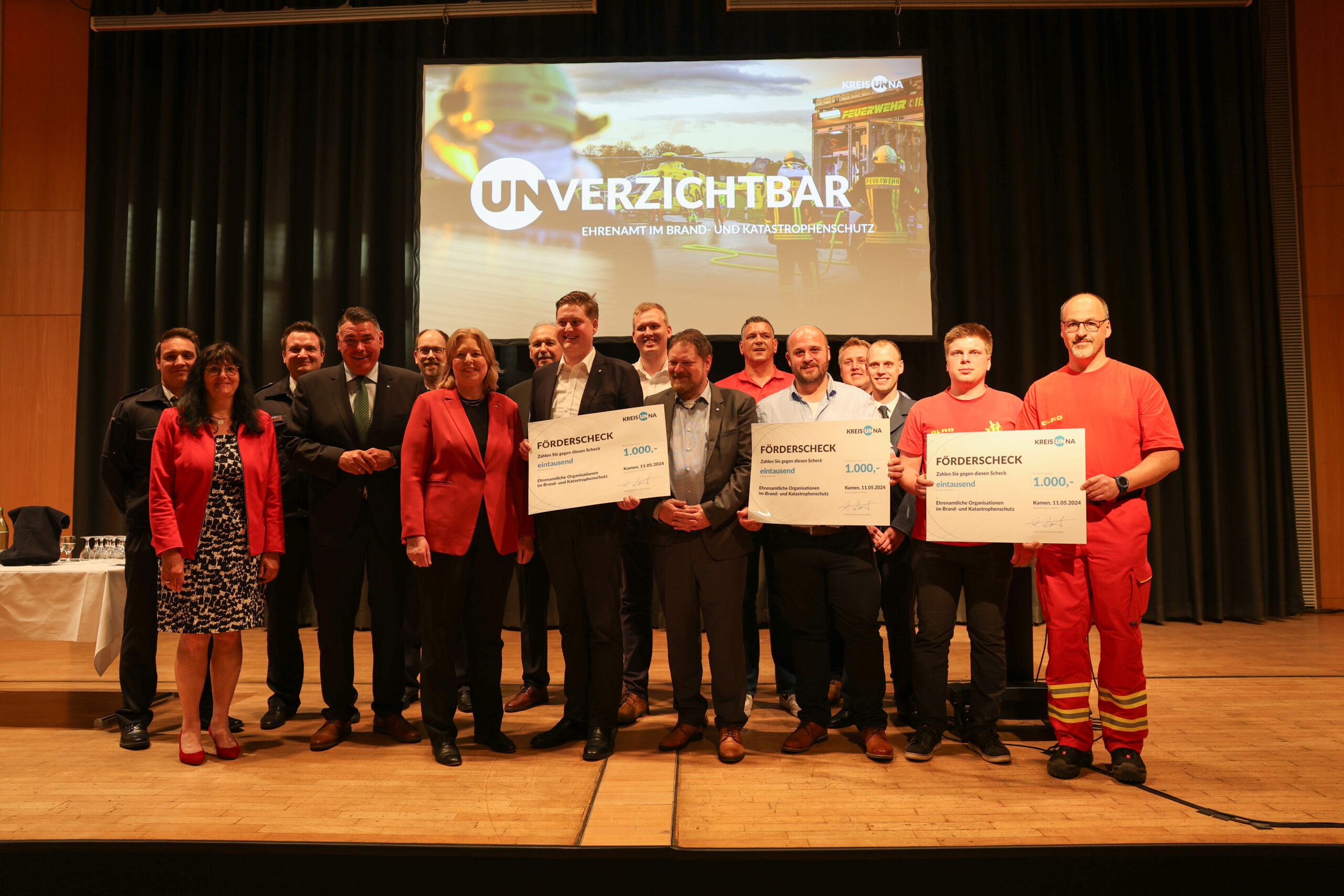 Empfang zu Ehren Ehrenamtlicher im Brand- und Katastrophenschutz in der Stadthalle Kamen